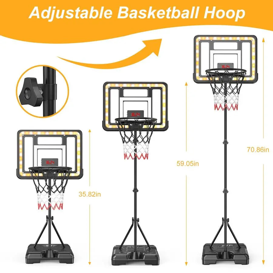Adjustable Height Kids Hoop - Hoopstero