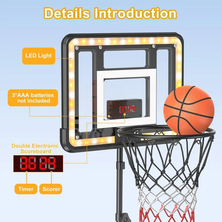 Adjustable Height Kids Hoop - Hoopstero