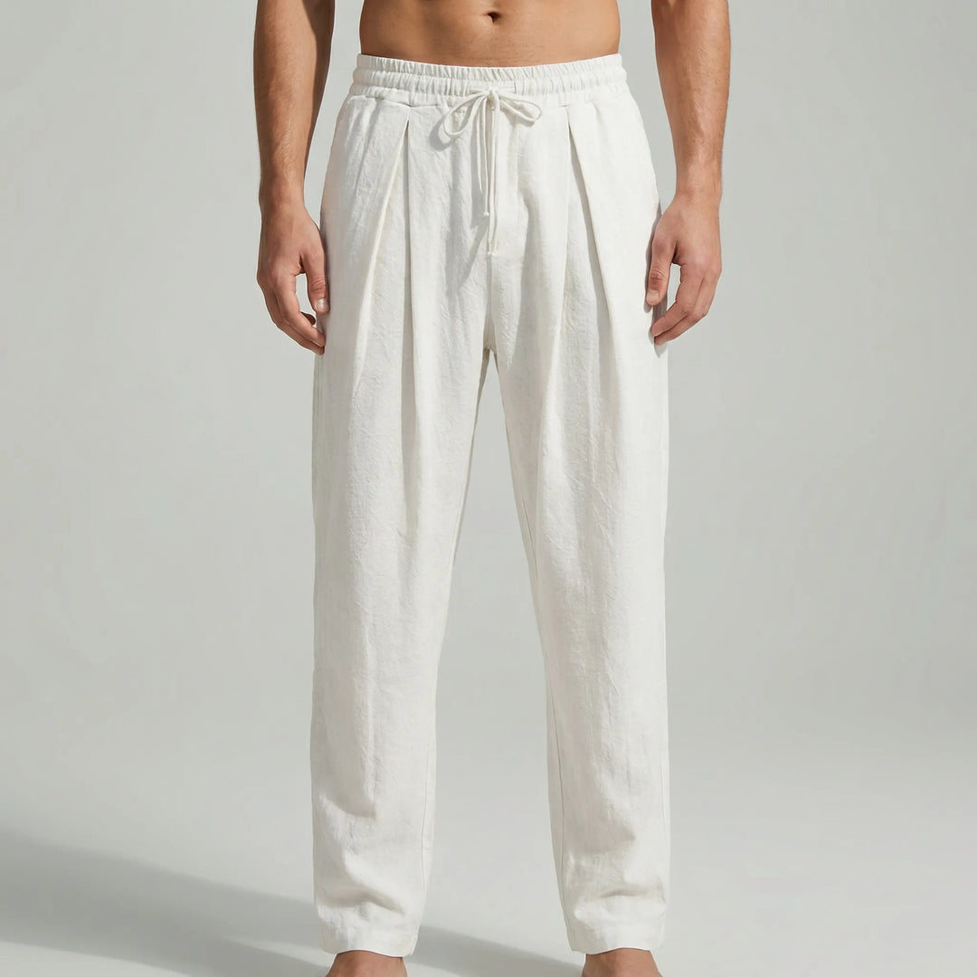 Ankle-Length Drawstring Casual Pants - Adam