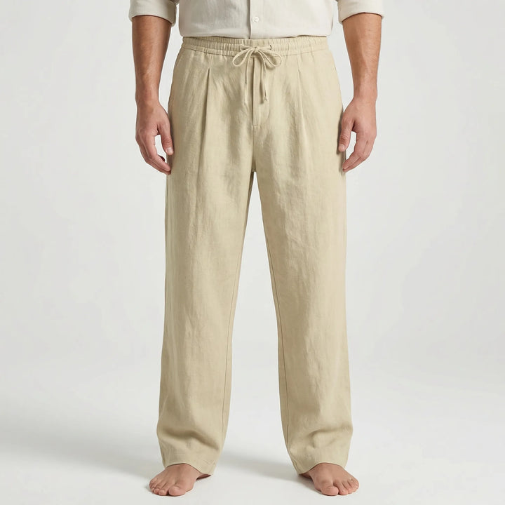 Ankle-Length Drawstring Casual Pants - Adam