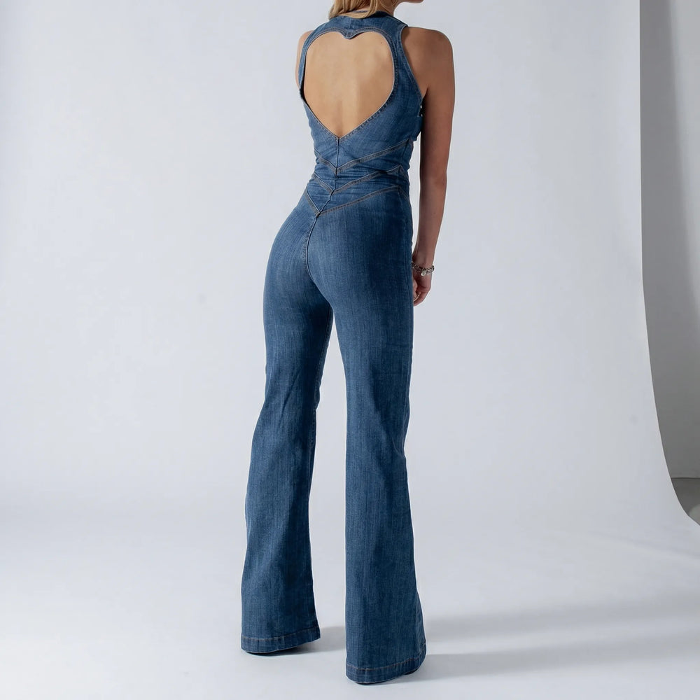 Anliegender Ärmelloser Jumpsuit - Kristin