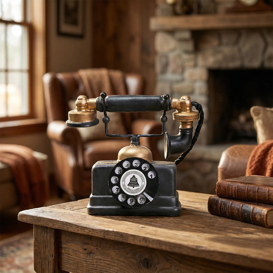 Antiek Telefoonmodel Als Tafelornament - Nostalgex