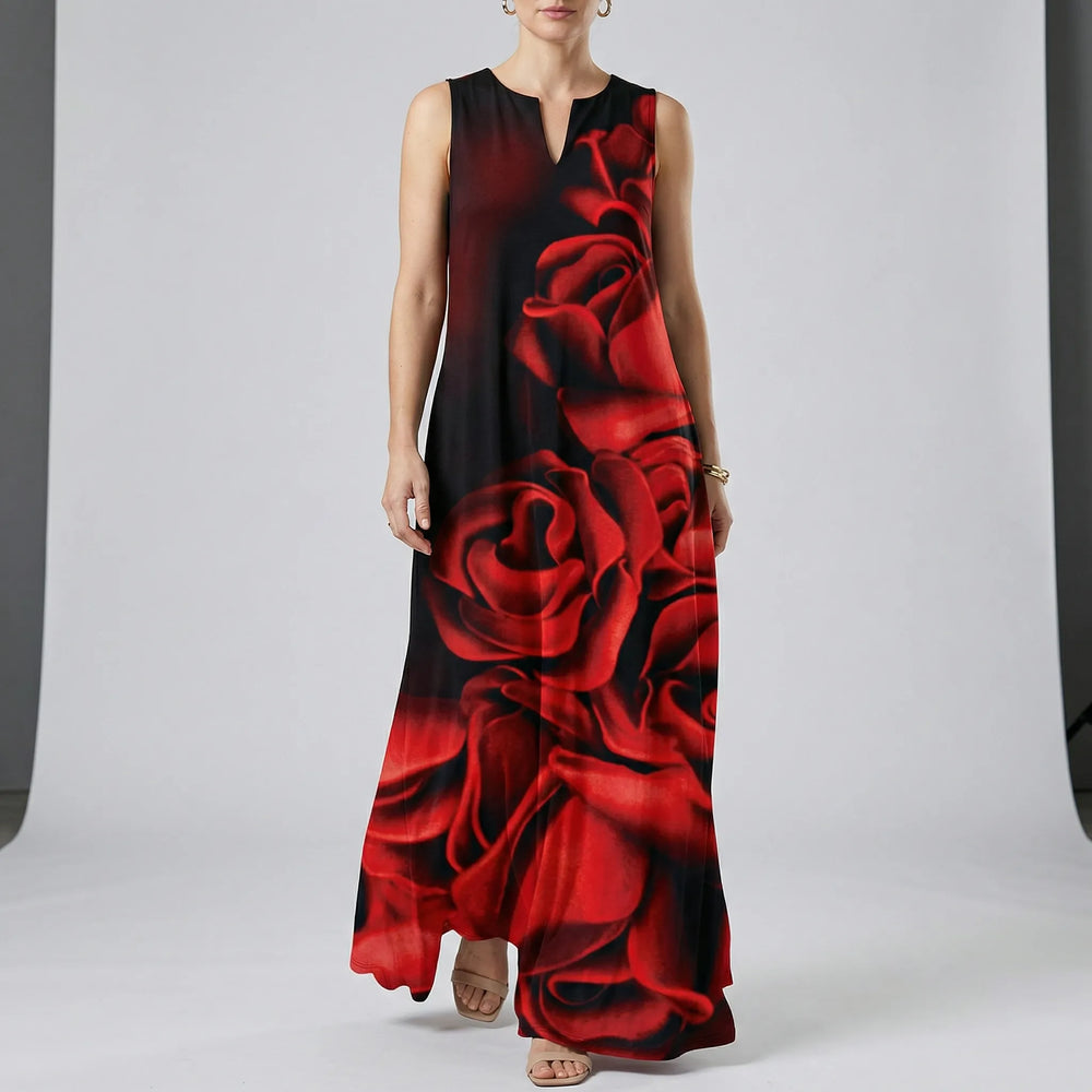 Ärmelloses Kleid Mit Figurbetontem Oberteil - Rosa