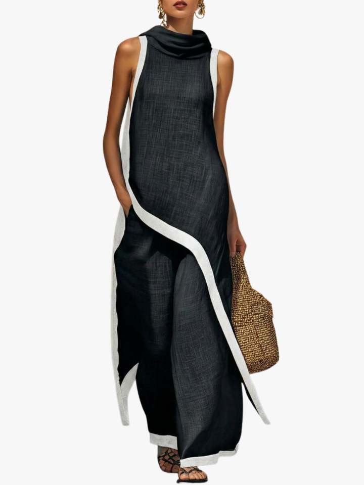 Asymmetric Co-Ord Pants Set - Vera