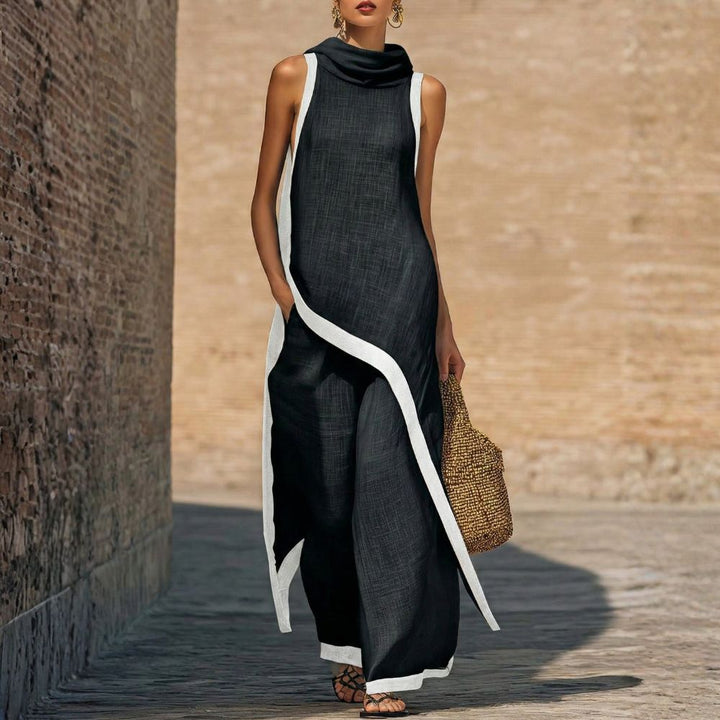 Asymmetric Co-Ord Pants Set - Vera