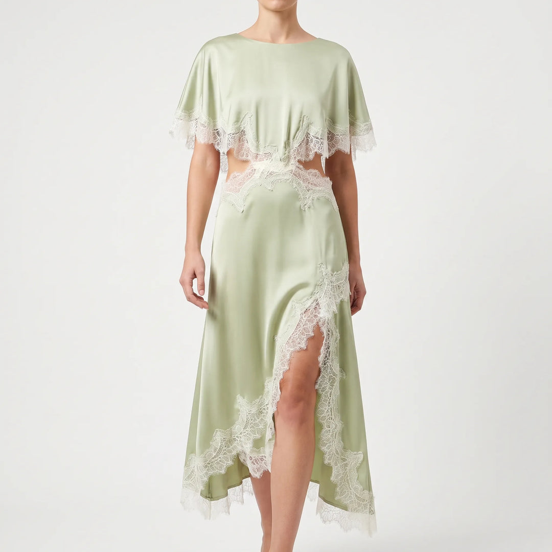 Asymmetric Midi Dress -  Diana