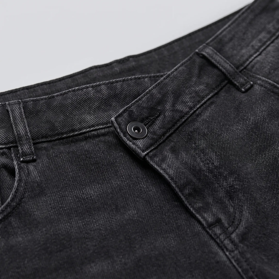 Asymmetrical High Waisted Wide Leg Jeans - AsymFit