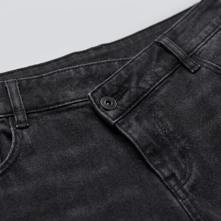 Asymmetrical High Waisted Wide Leg Jeans - AsymFit