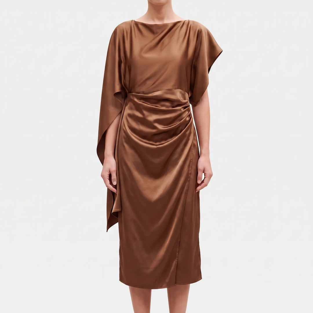 Asymmetrical Midi Dress -  Debra