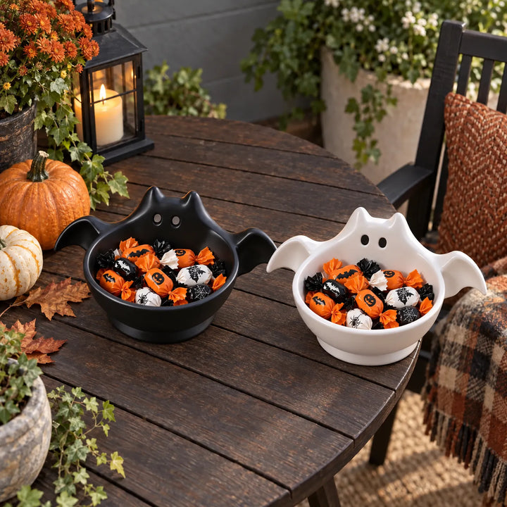 Bat-Shaped Halloween Candy Bowl - Shadowfly