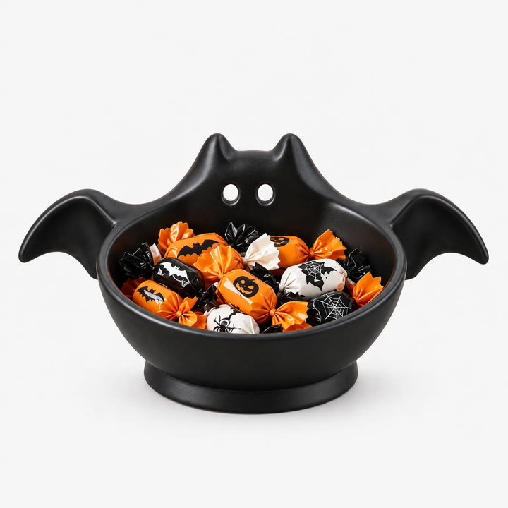 Bat-Shaped Halloween Candy Bowl - Shadowfly