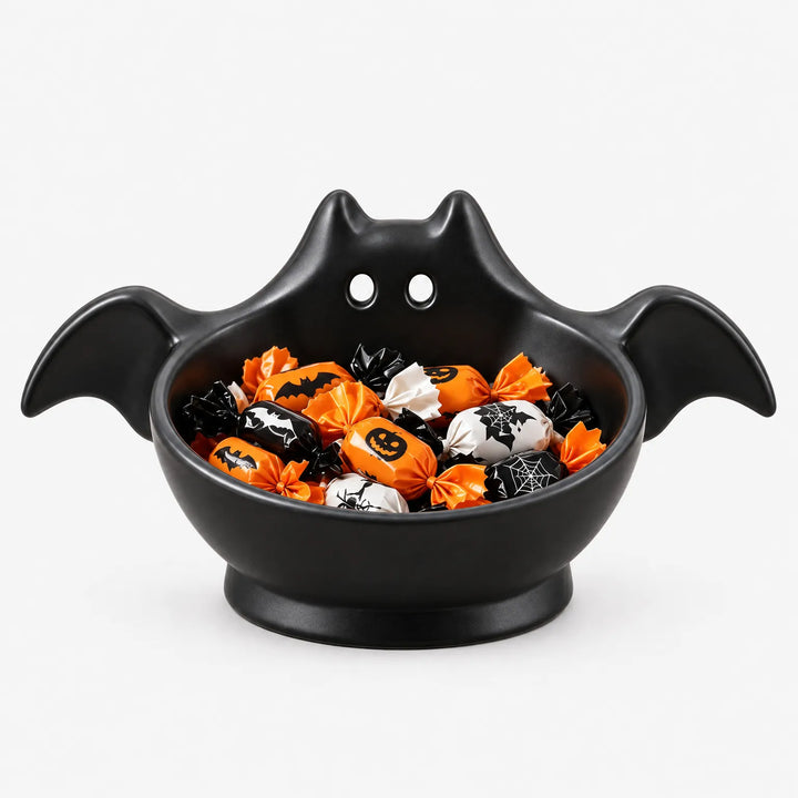 Bat-Shaped Halloween Candy Bowl - Shadowfly