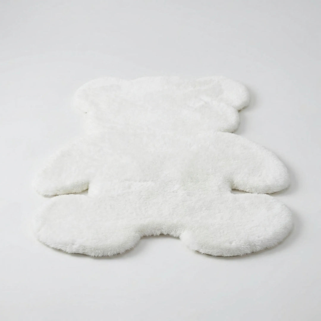 Bear-Shaped Plush Accent Rug - Bearvish