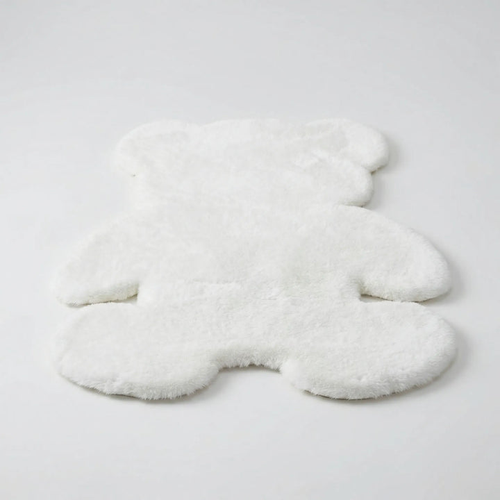 Bear-Shaped Plush Accent Rug - Bearvish