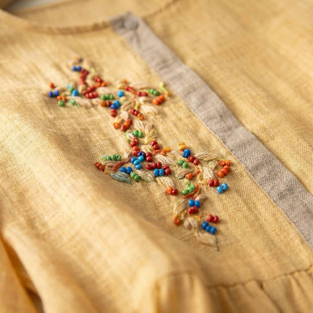 Besticktes Kleid Im Ethno-Stil - Thalea