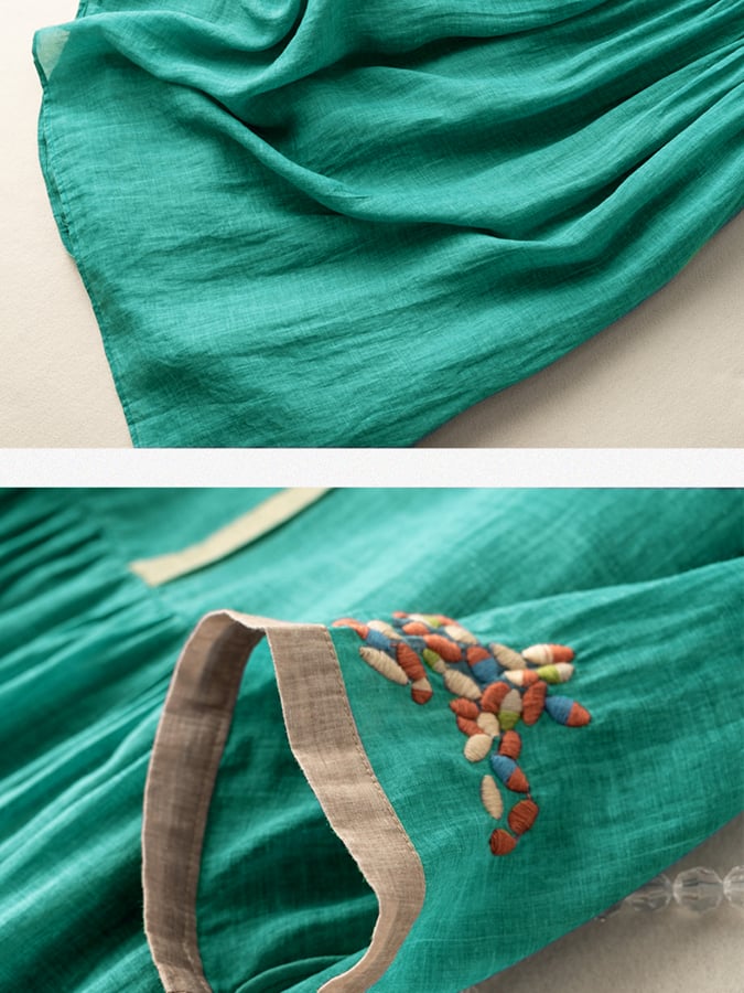 Besticktes Kleid Im Ethno-Stil - Thalea