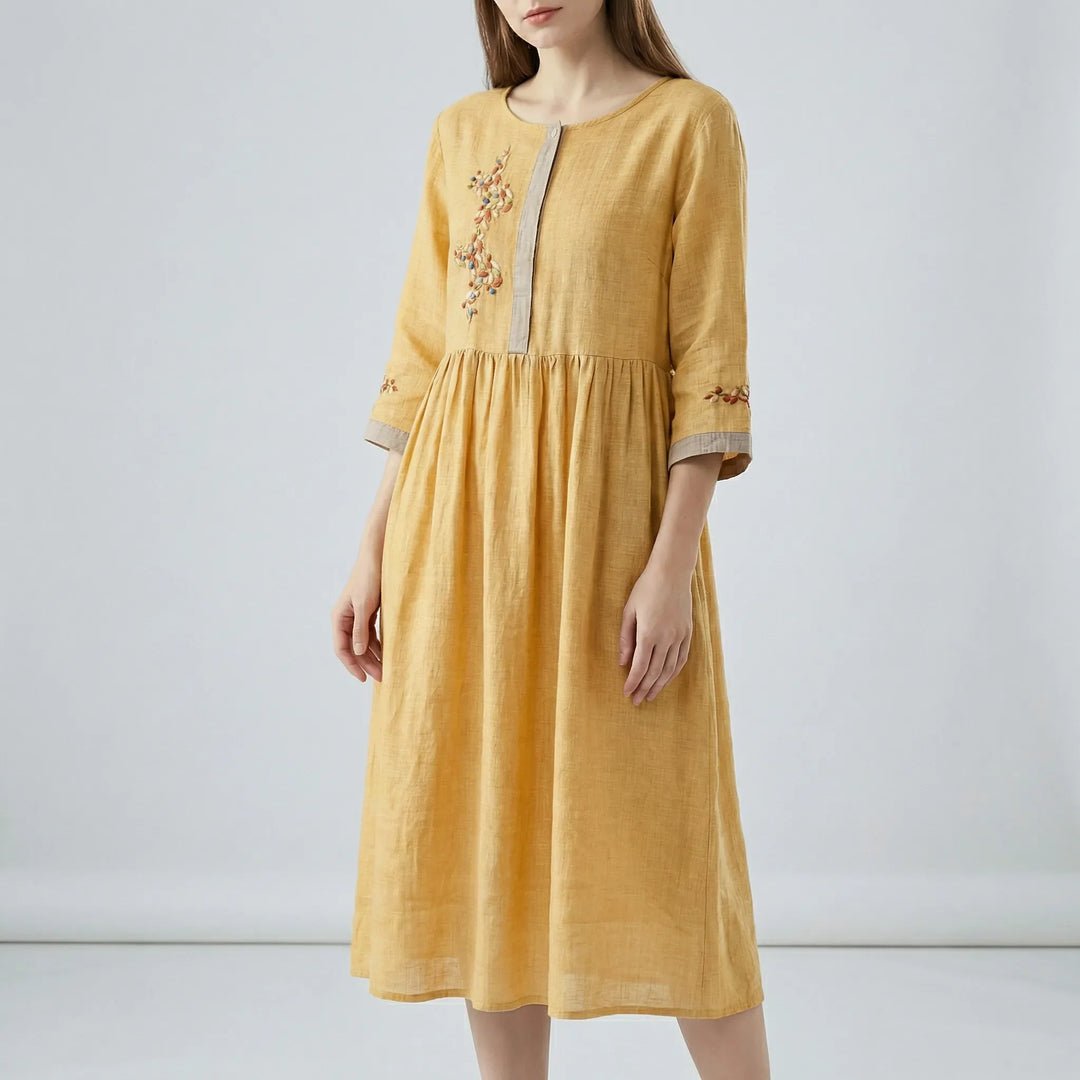 Besticktes Kleid Im Ethno-Stil - Thalea
