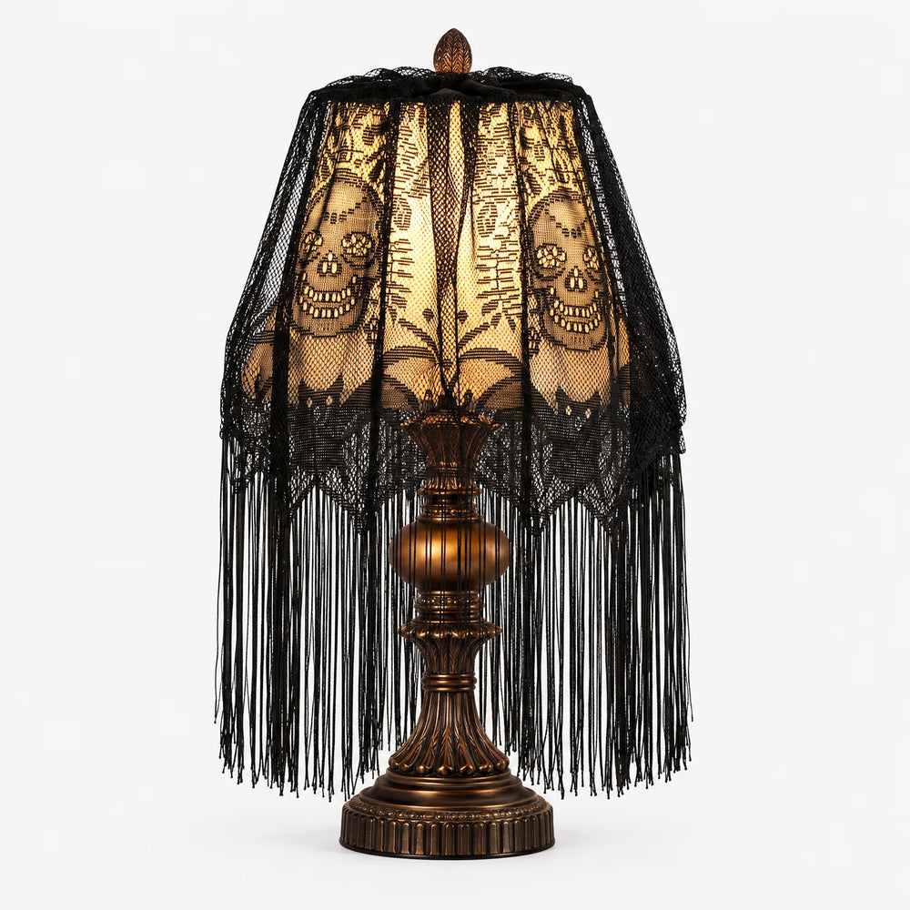 Black Lace Lampshade Cover - Macabral