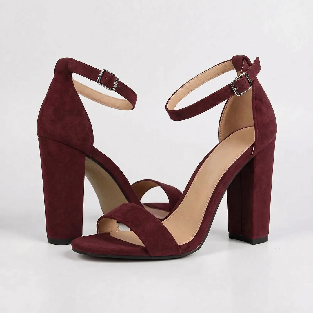 Block Heel Gladiator Sandals - Gloria