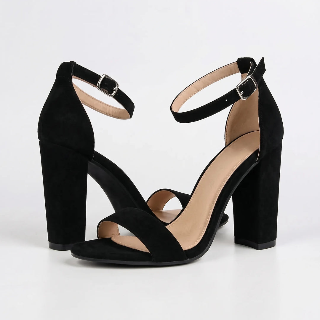Block Heel Gladiator Sandals - Gloria