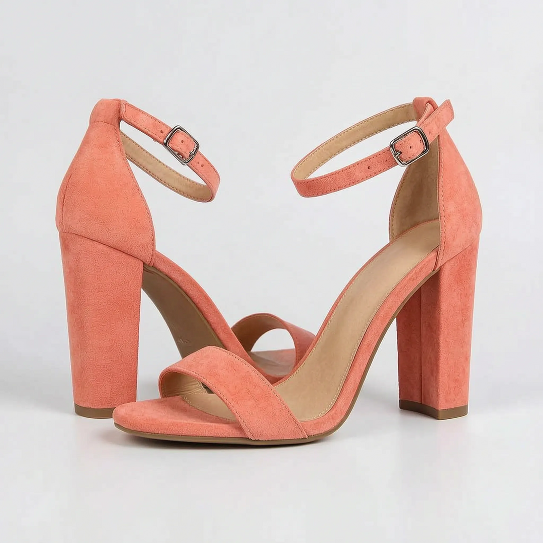 Block Heel Gladiator Sandals - Gloria