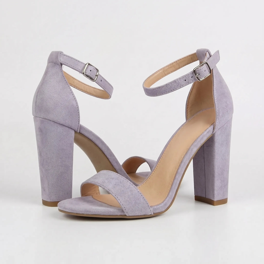Block Heel Gladiator Sandals - Gloria