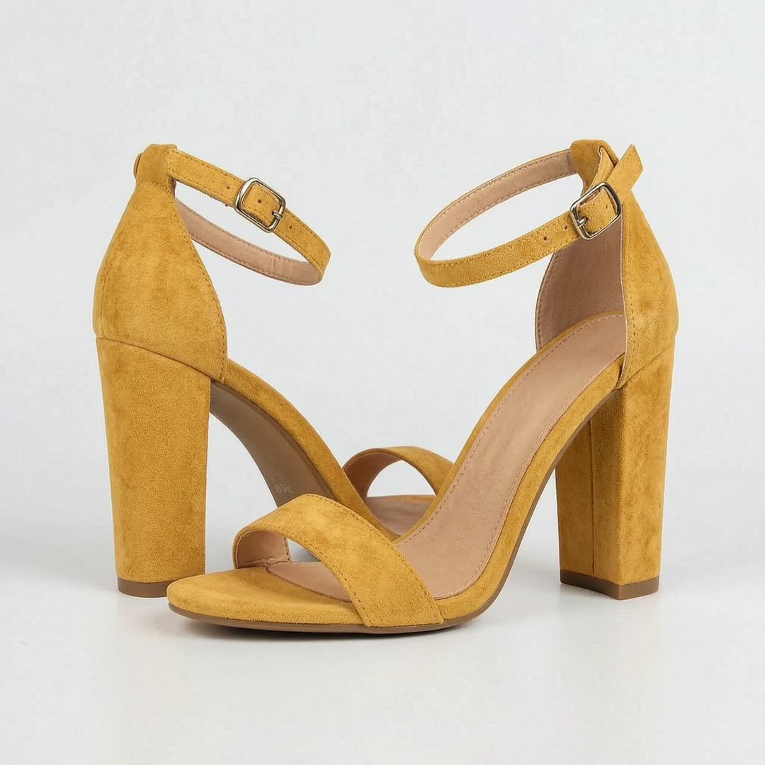 Block Heel Gladiator Sandals - Gloria