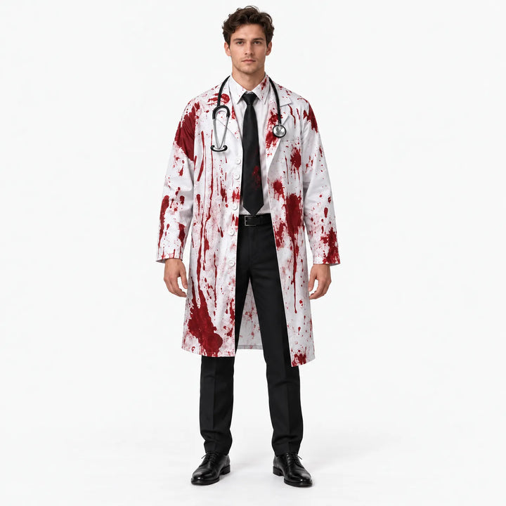 Blood-Spattered Hospital Costume - Zombedi