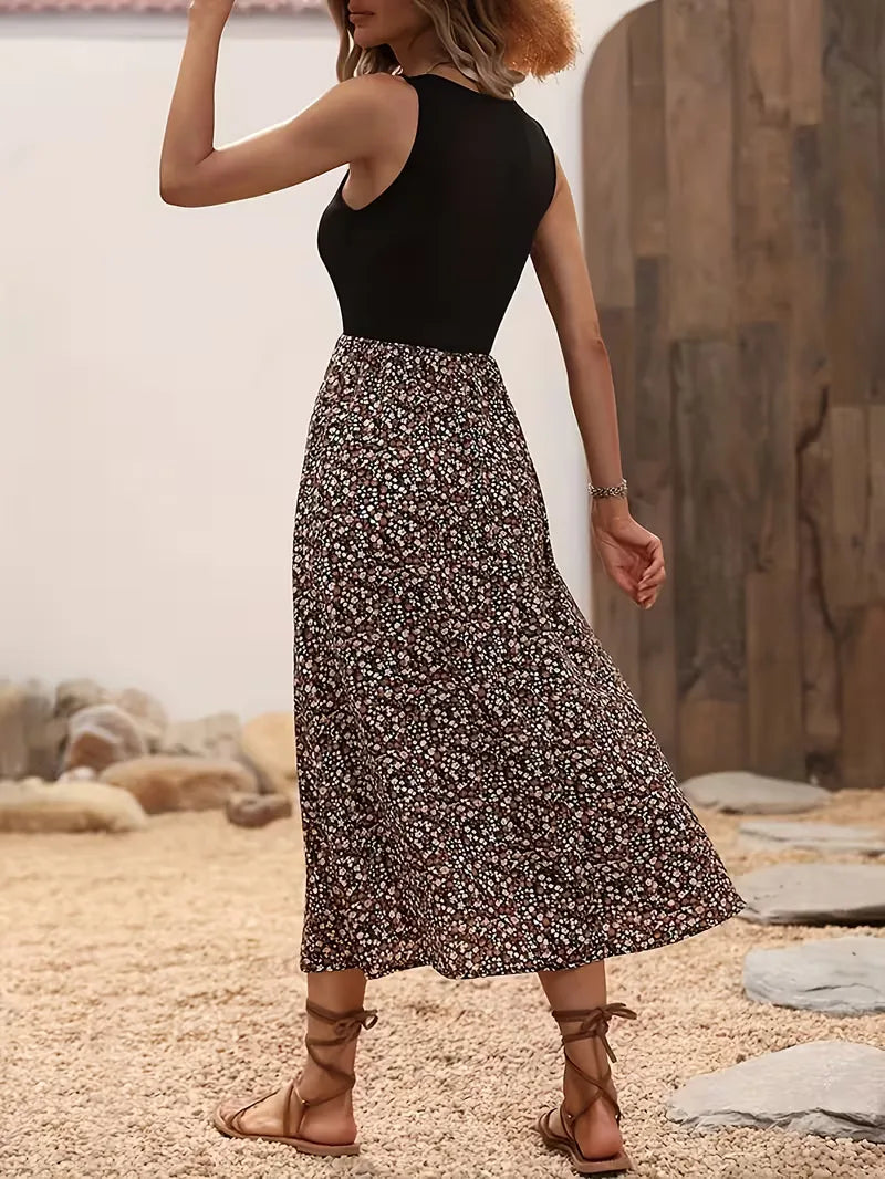 Bohemian Flowy Maxi Dress - Naomi