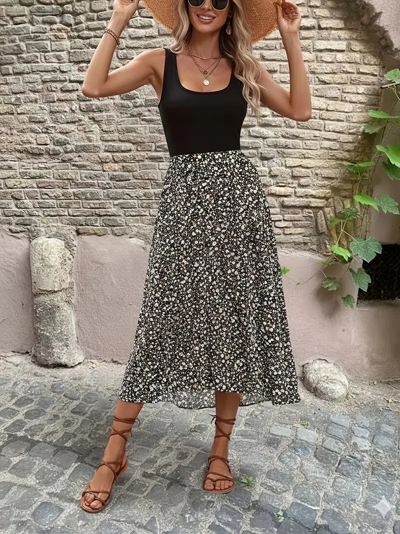 Bohemian Flowy Maxi Dress - Naomi
