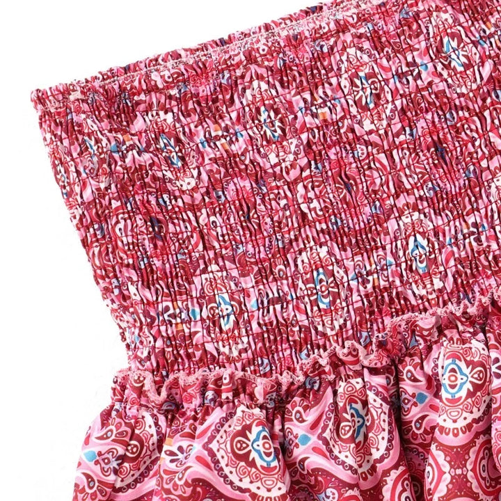 Boho Ruffle Mini Skirt - Elaine