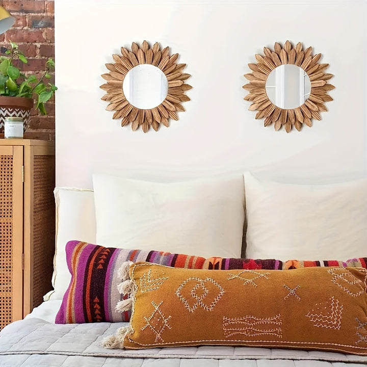 Boho Sunflower Wall Mirror - Solneta
