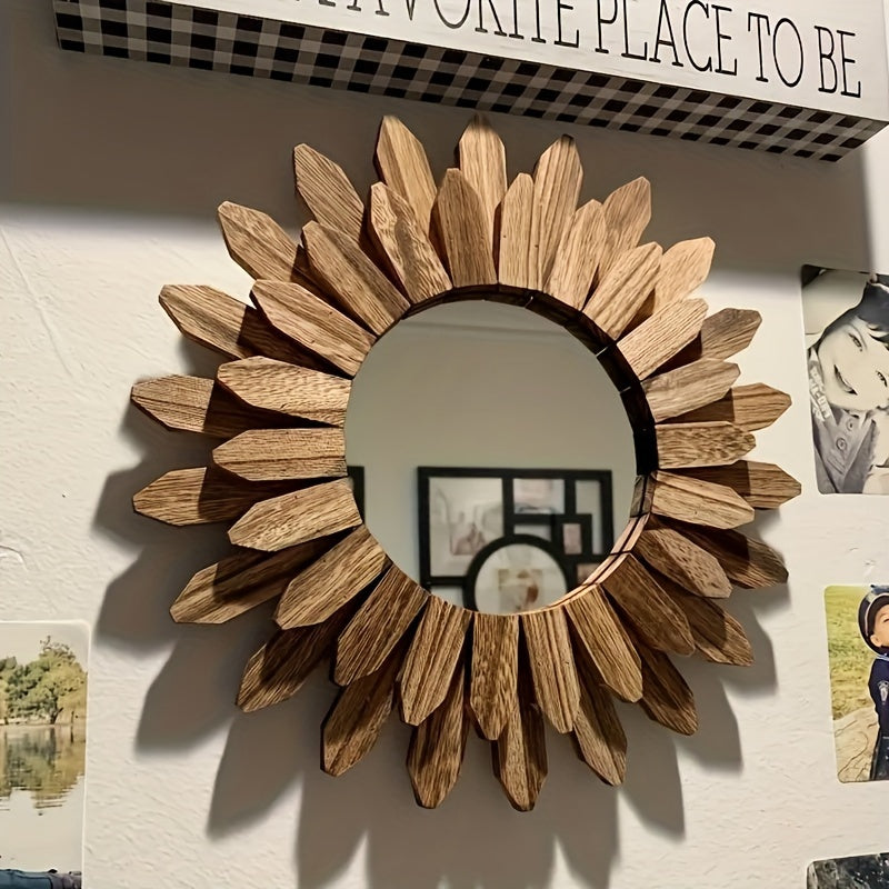 Boho Sunflower Wall Mirror - Solneta