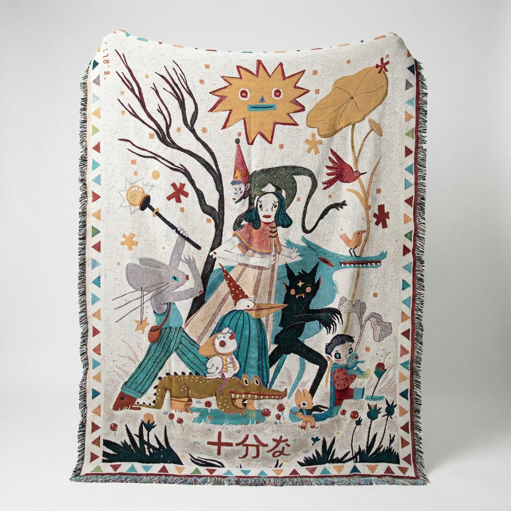 Boho Tapestry Throw Blanket - Desertloom