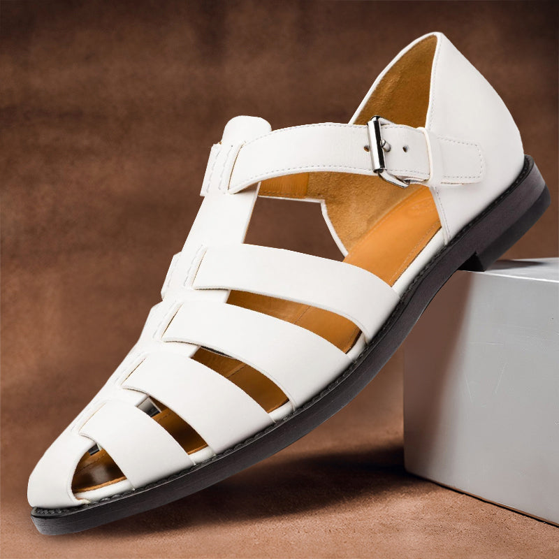 Buckle-Strap Gladiator Sandal - Victor