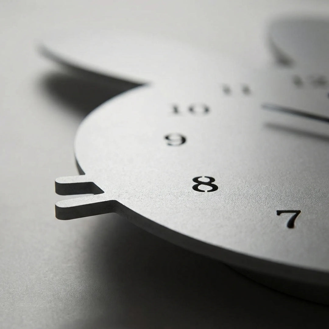 Bunny Shaped Decorative Wall Clock - Bunnovelle