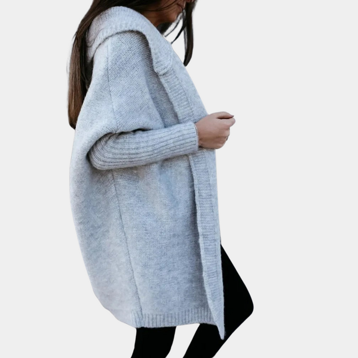 Knitted Ladies' Jacket with Hood – Mireille