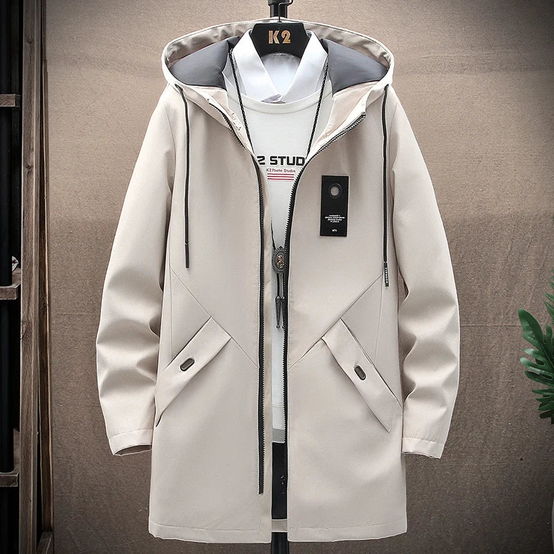 Hooded Jacket with Long Fit – Damian