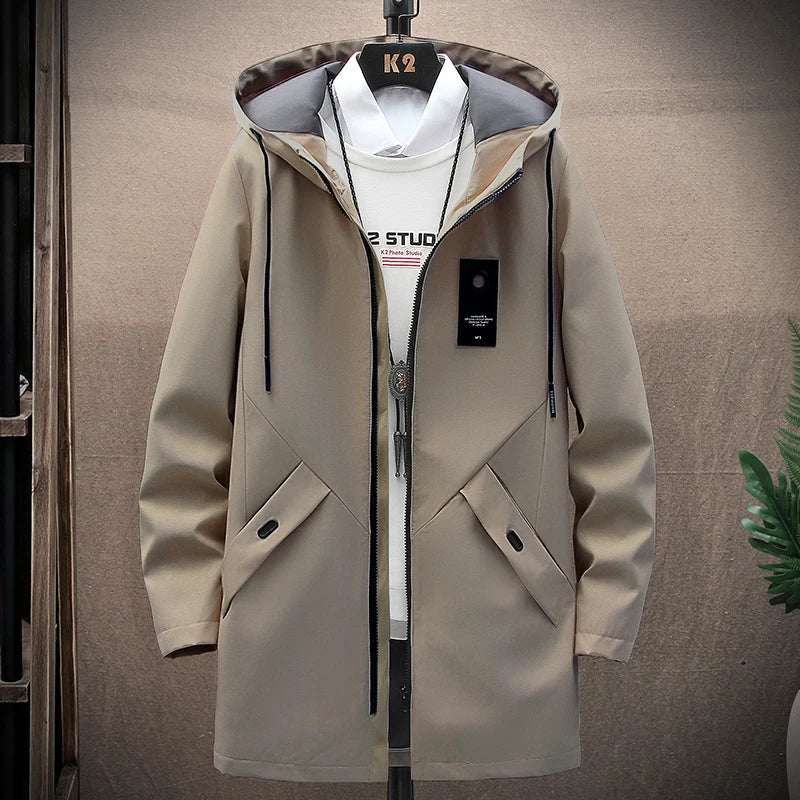 Hooded Jacket with Long Fit – Damian