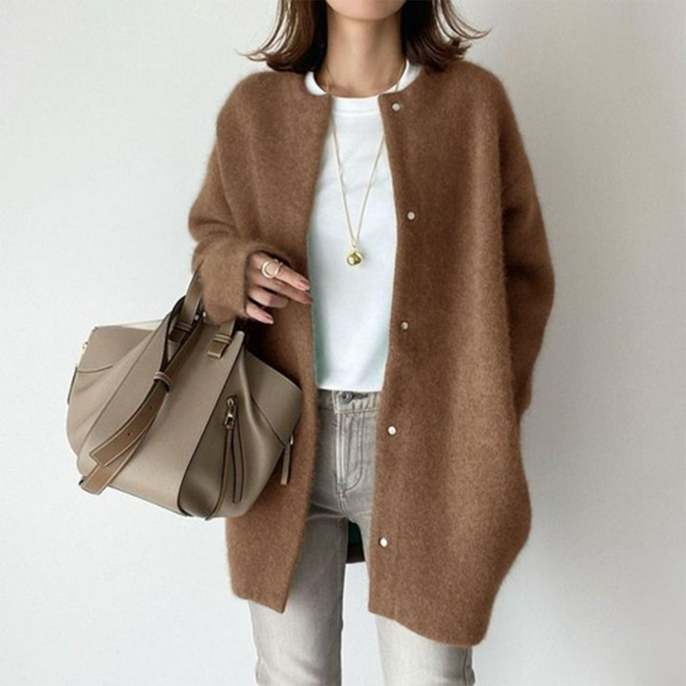 Long Sleeve Women's Cardigan with Pockets – Liora