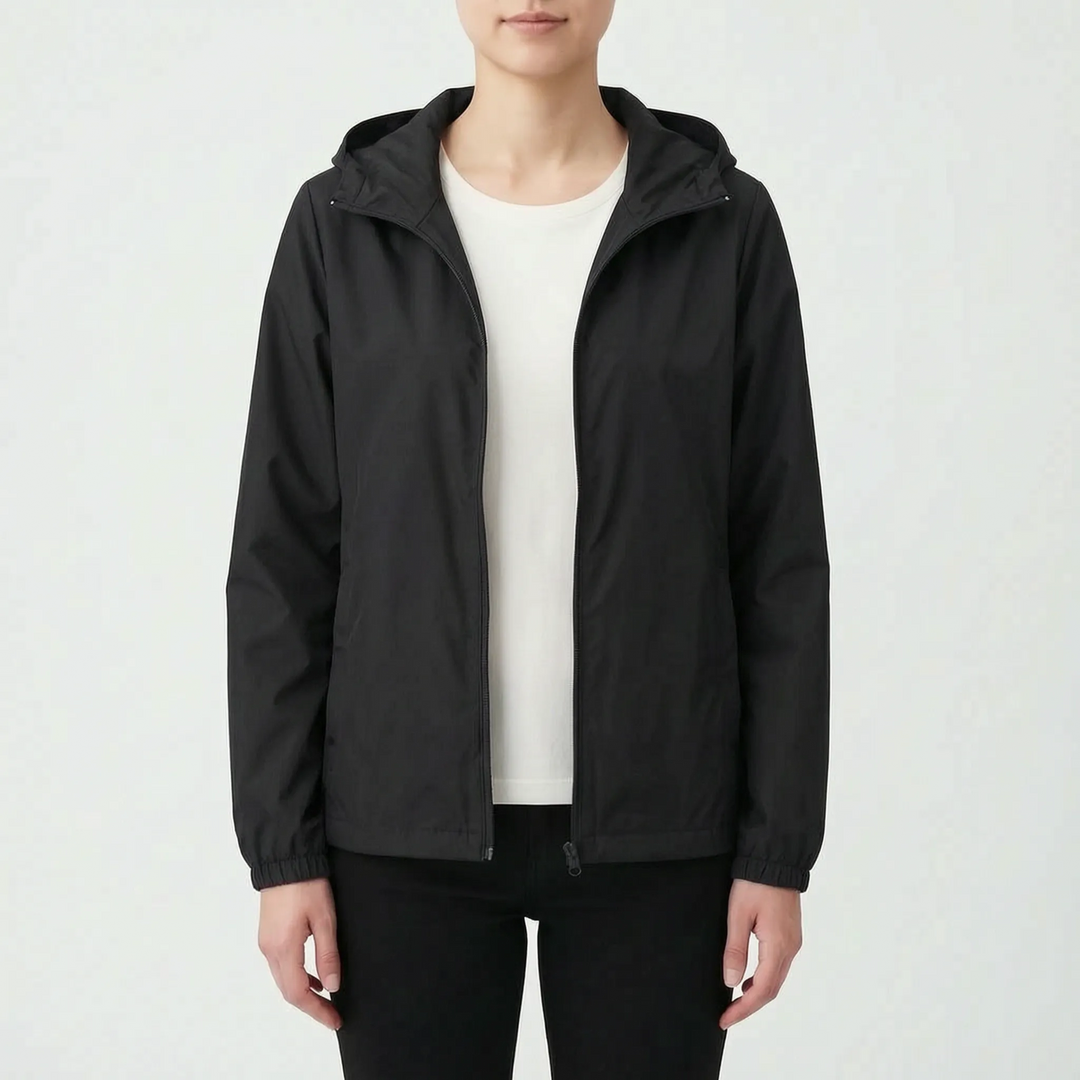 Casual Hooded Windbreaker Jacket -  Vickie