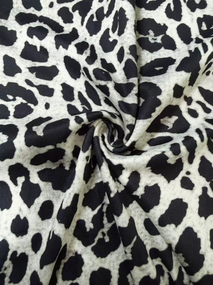 Casual Knit Leopard Print Pants - Jenny