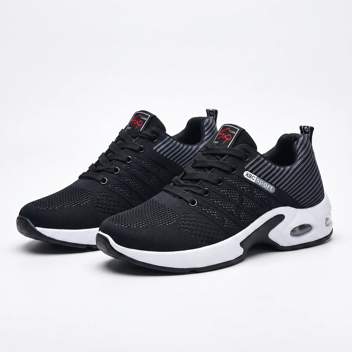 Casual Lace-Up Walking Trainers - StrideFlow