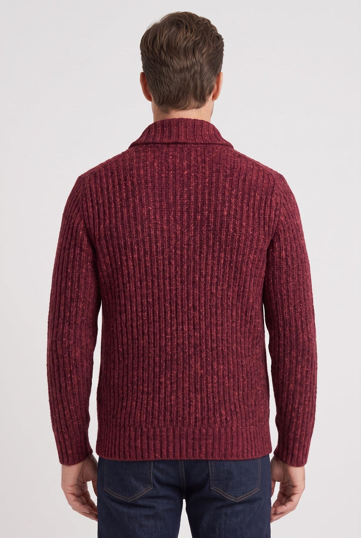 Chunky Ribbed Knit Cardigan - Mike