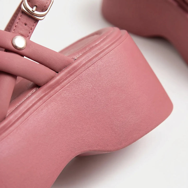 Chunky Wedge And Platform Sandals - Olga