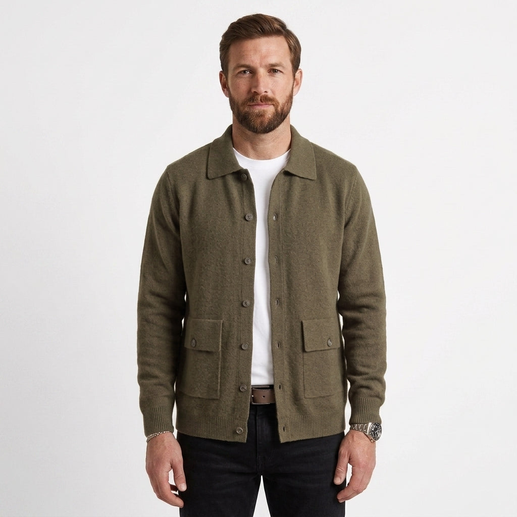 Classic Button-Front Casual Jacket - Sean