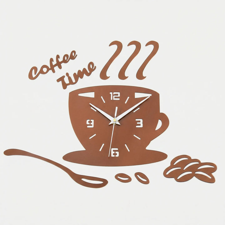 Coffee Cup Shaped Wall Clock - Caffiora