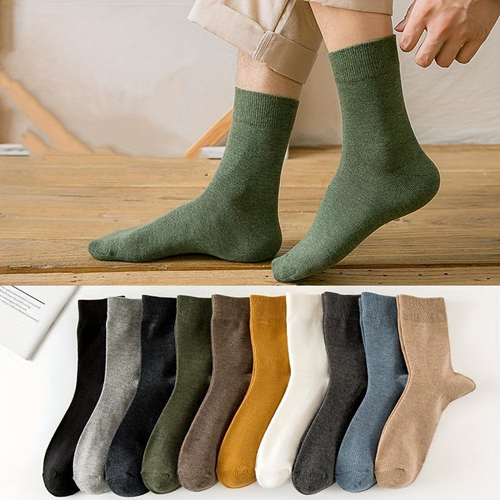 Colorful Crew-Length Everyday Socks - Warren