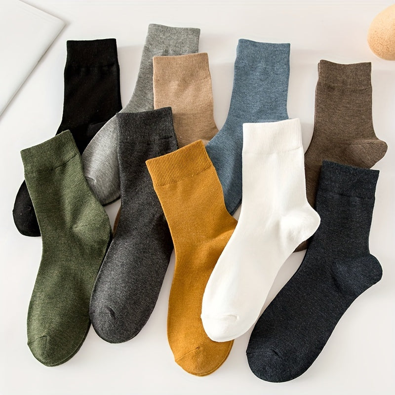 Colorful Crew-Length Everyday Socks - Warren