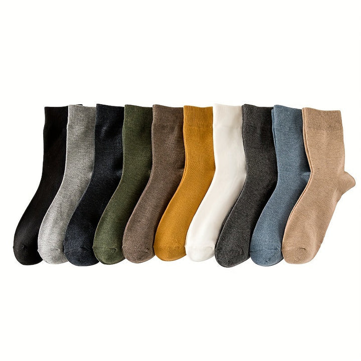 Colorful Crew-Length Everyday Socks - Warren